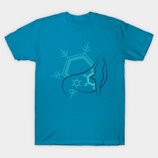 Girl and snowflakes T-Shirt